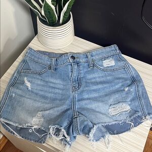 Light Blue Aerie Distressed Denim Women’s Shorts!! EUC 💙